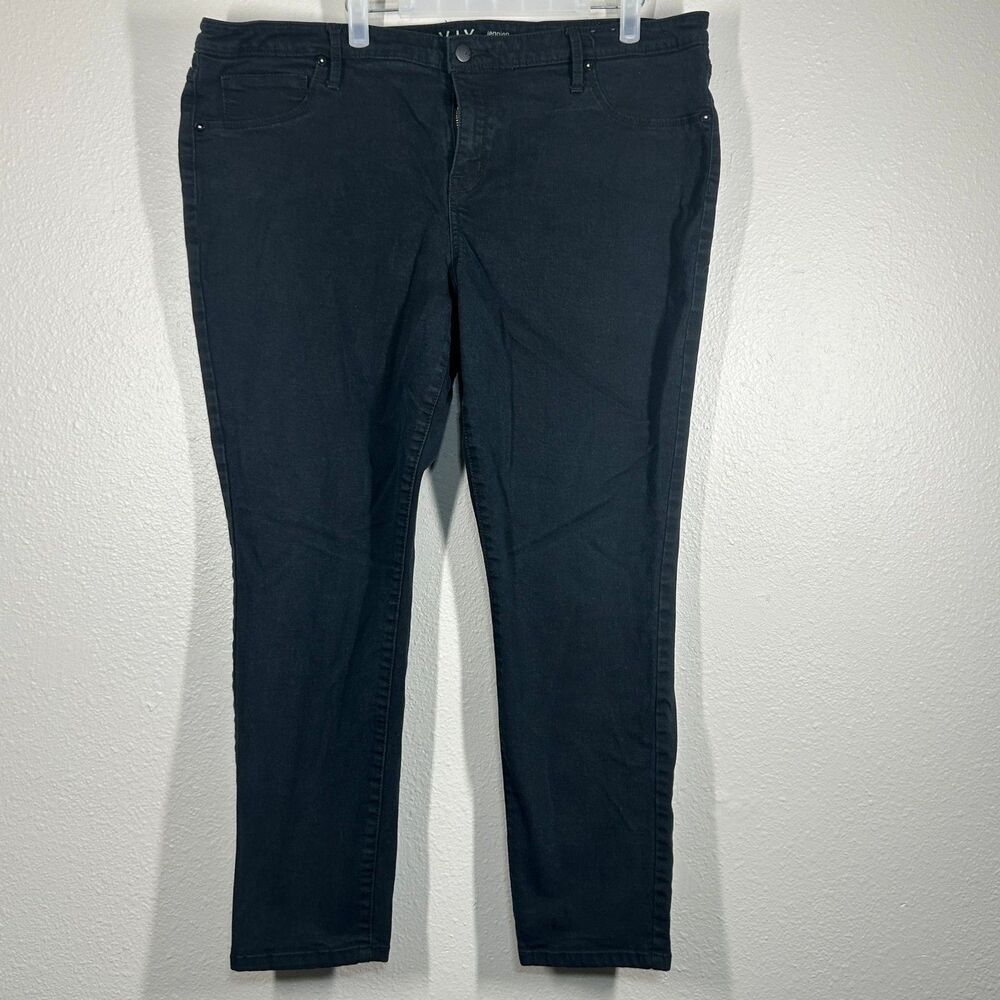 Ava & Viv Jeggings‎ Womens 20W Black Super Stretch Pull On Skinny Plus Casual